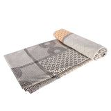 Tribal Patch Bed Cover (Orange/Red)