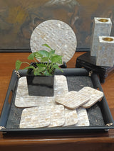 Black Distressed Tray - Large
