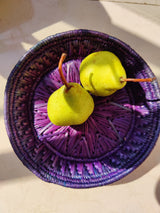 Nyasi Grass Basket -Purple
